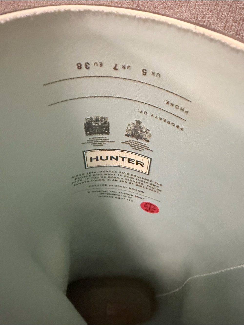 Hunter Tall Shadow Print Boot - Picture 11 of 11